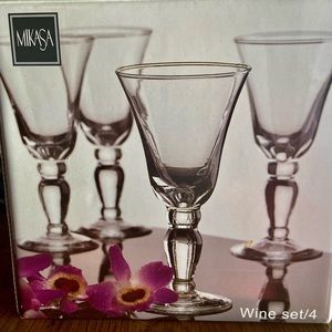 Mikasa wine Glasses!!